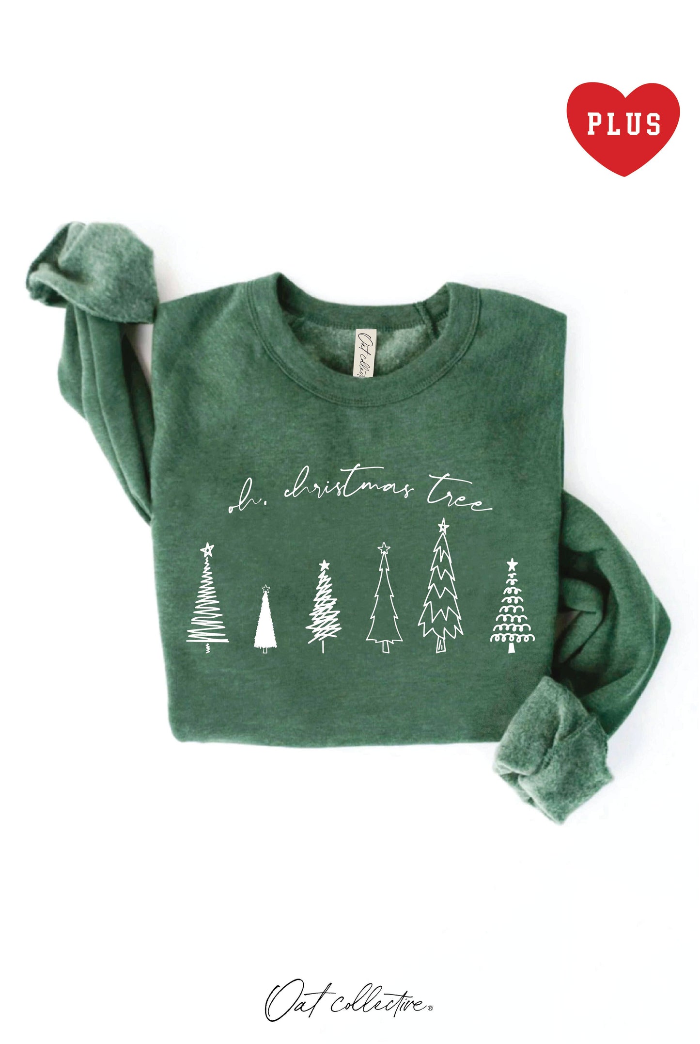 OH, CHRISTMAS TREE Plus Graphic Sweatshirt