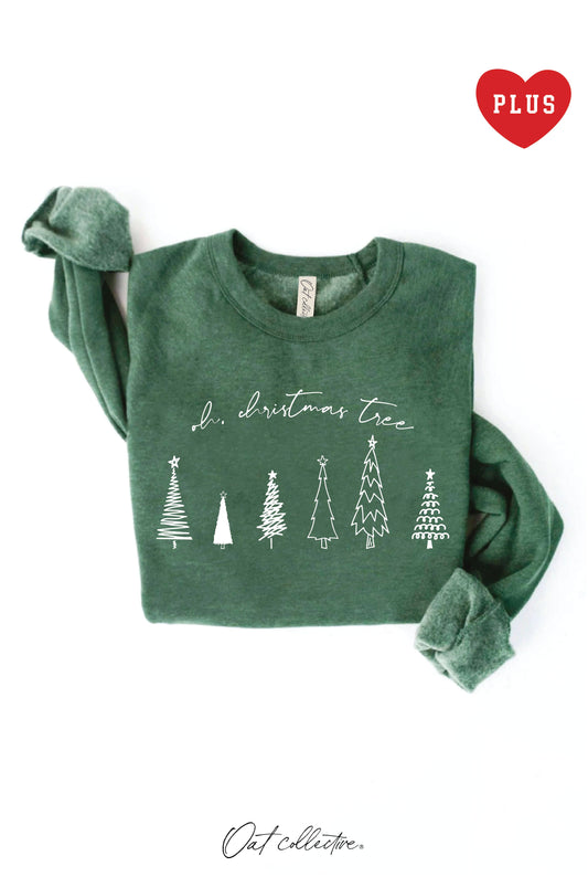 OH, CHRISTMAS TREE Plus Graphic Sweatshirt