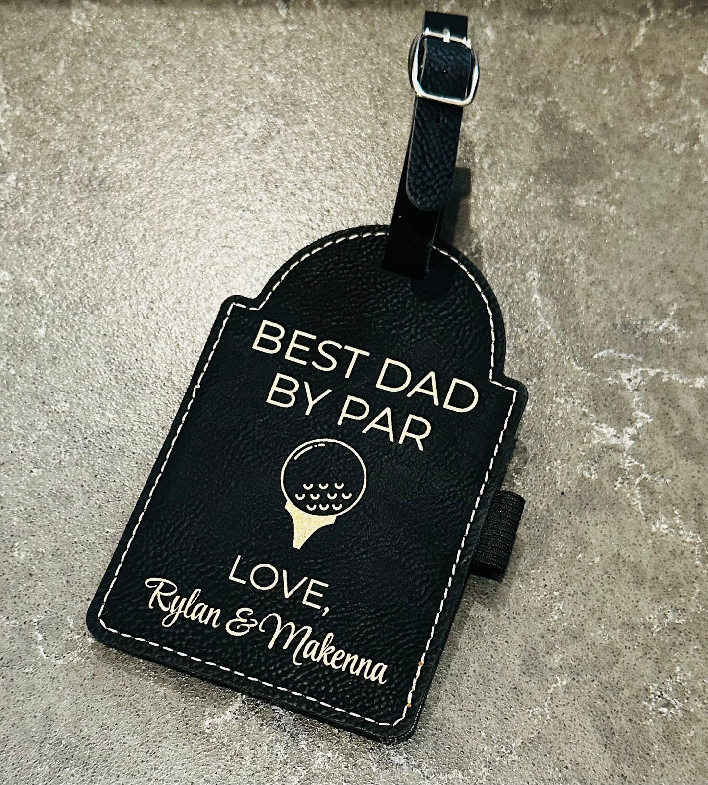 Personalized Golf Tee Holder Tag