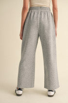 Wide Leg Textured Pants