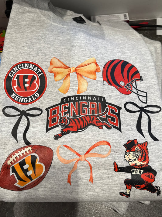 Bengals and Bows sweatshirt