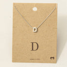 Initial Pendant Necklace-How Cute is That? Boutique