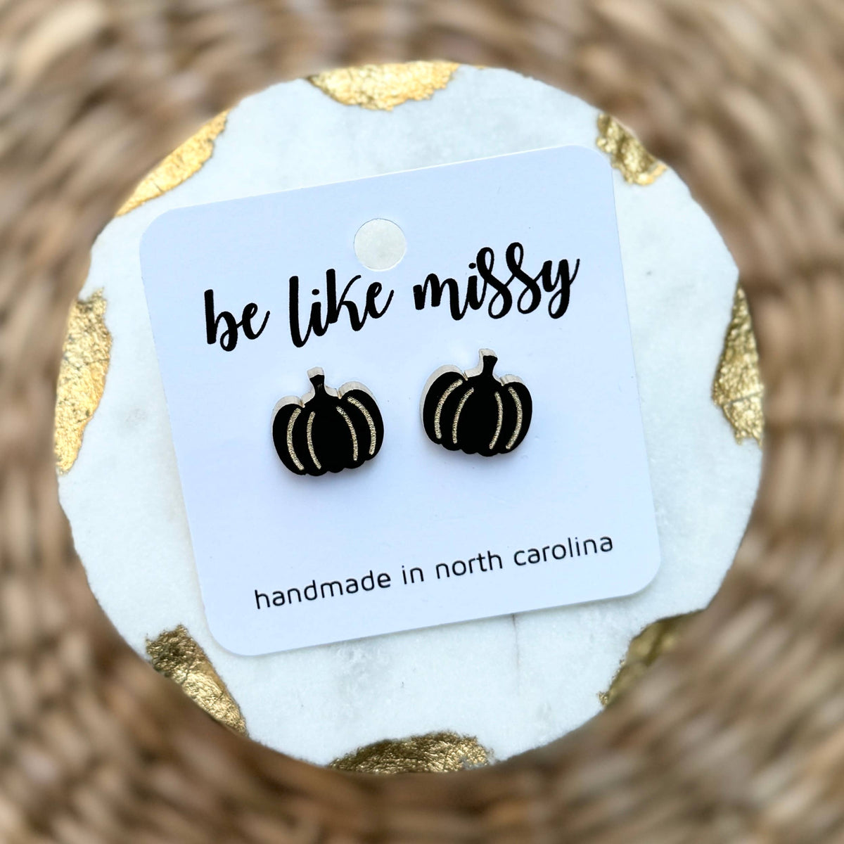 Pumpkin Acrylic Studs - Halloween Earrings-How Cute is That? Boutique