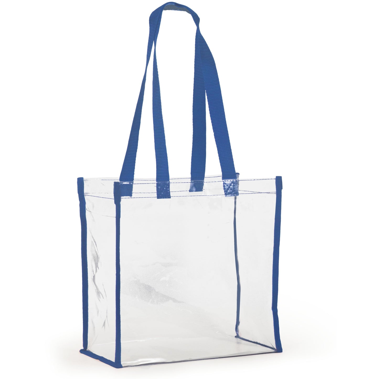 Clear Stadium Tote - Royal