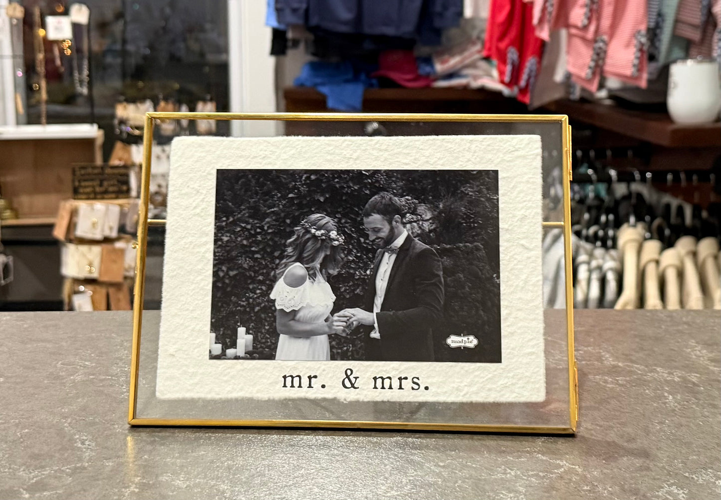 Mr and Mrs Glass Picture Frame