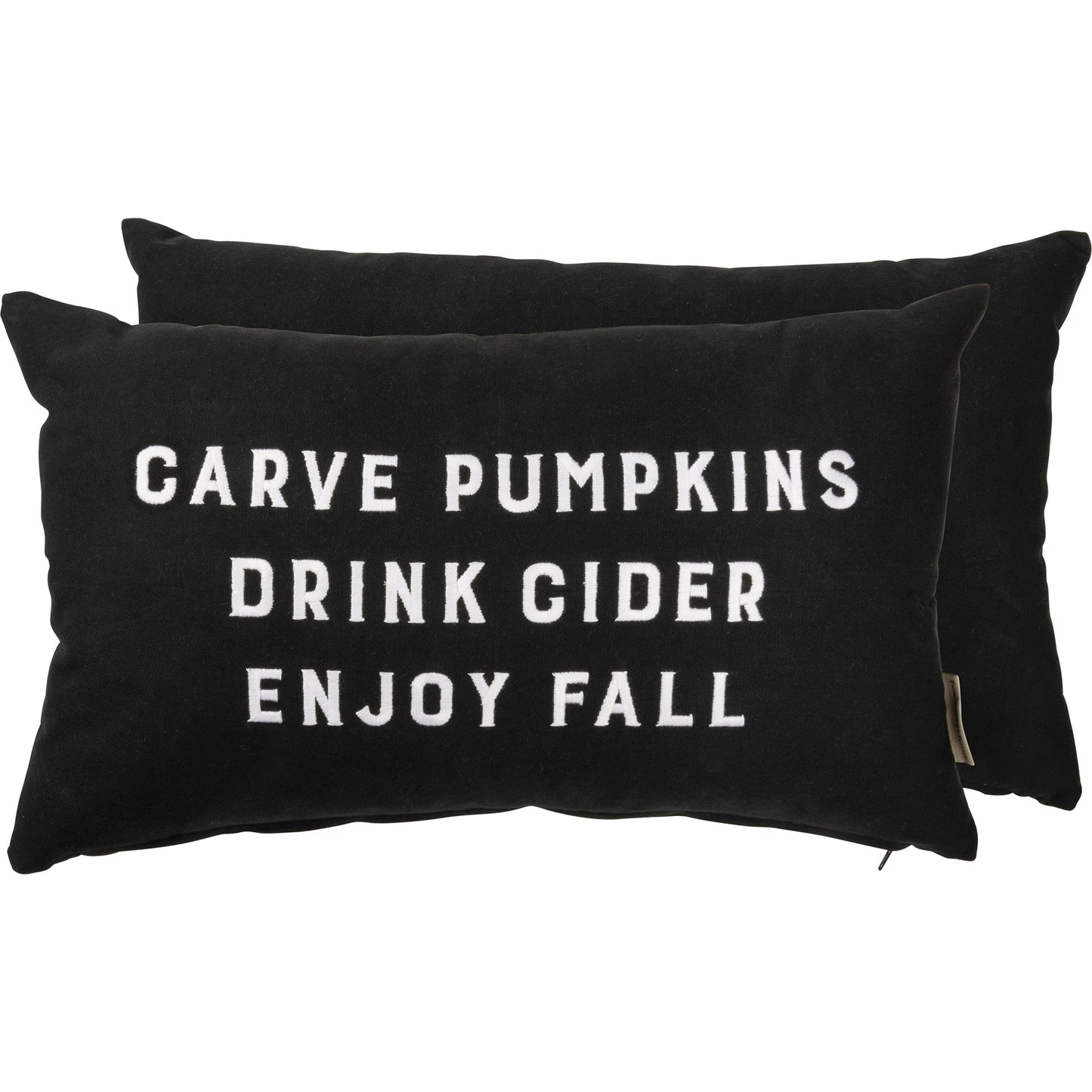 Carve Pumpkins Drink Cider Enjoy Fall Pillow