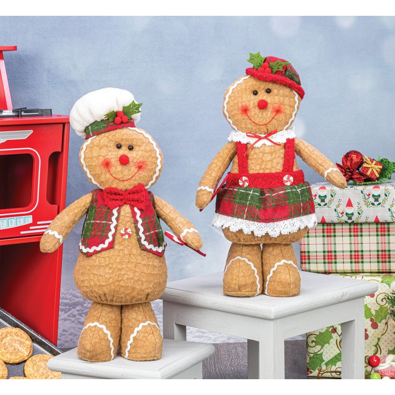 Plaid Gingerbread Stander