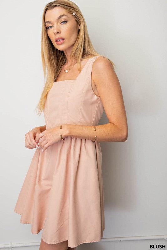 BONNING LINED SIDE POCKET SLEEVELESS DRESS-How Cute is That? Boutique