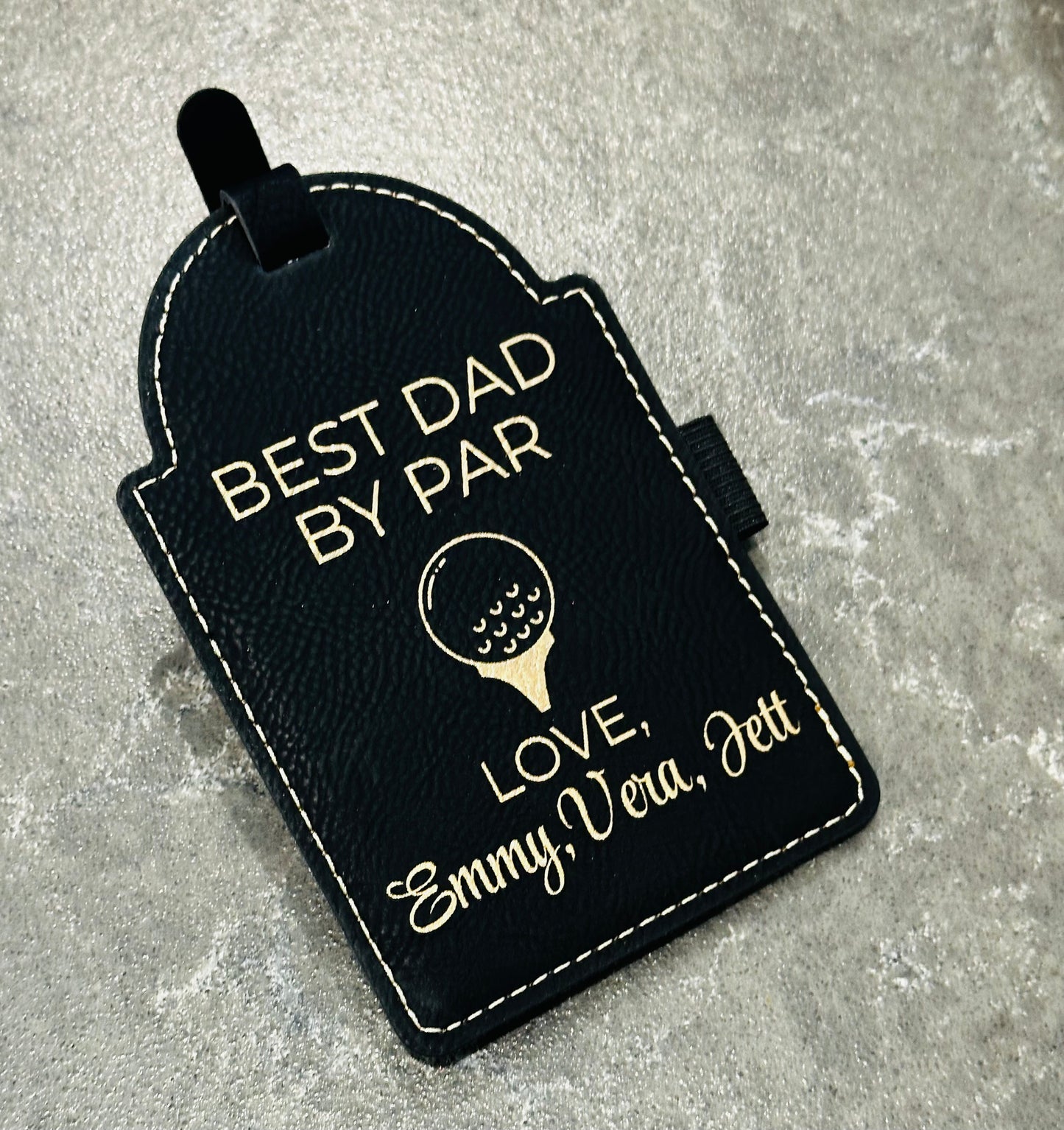 Personalized Golf Tee Holder Tag