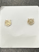Bengal Tiger Gold Earrings-How Cute is That? Boutique