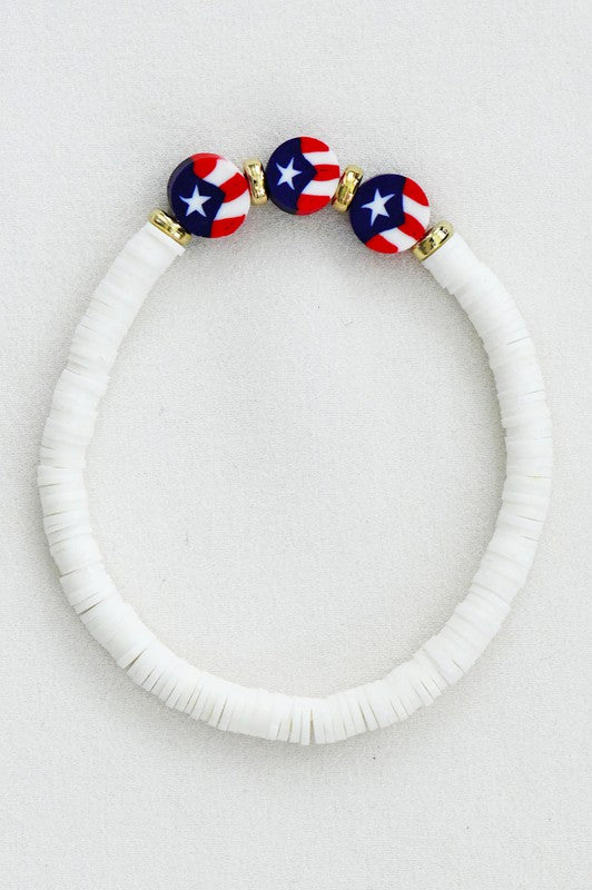 Americana Patriotic Sead Bracelet