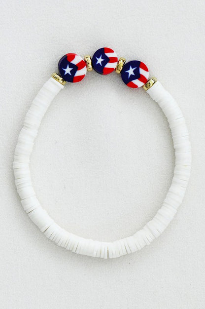 Americana Patriotic Sead Bracelet