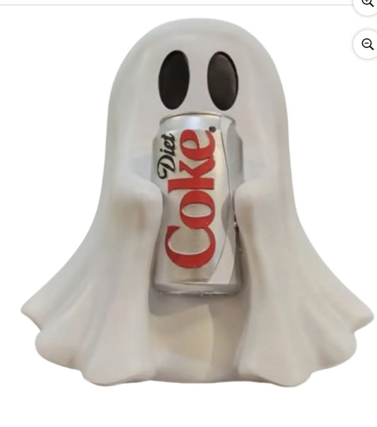 Cute Ghost holding a Diet Coke