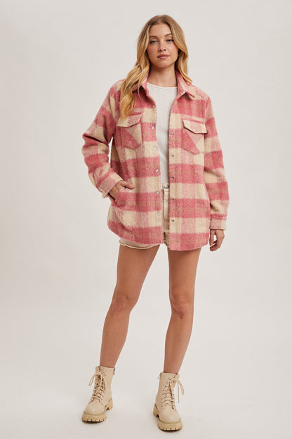 BRUSHED FLANNEL JACKET