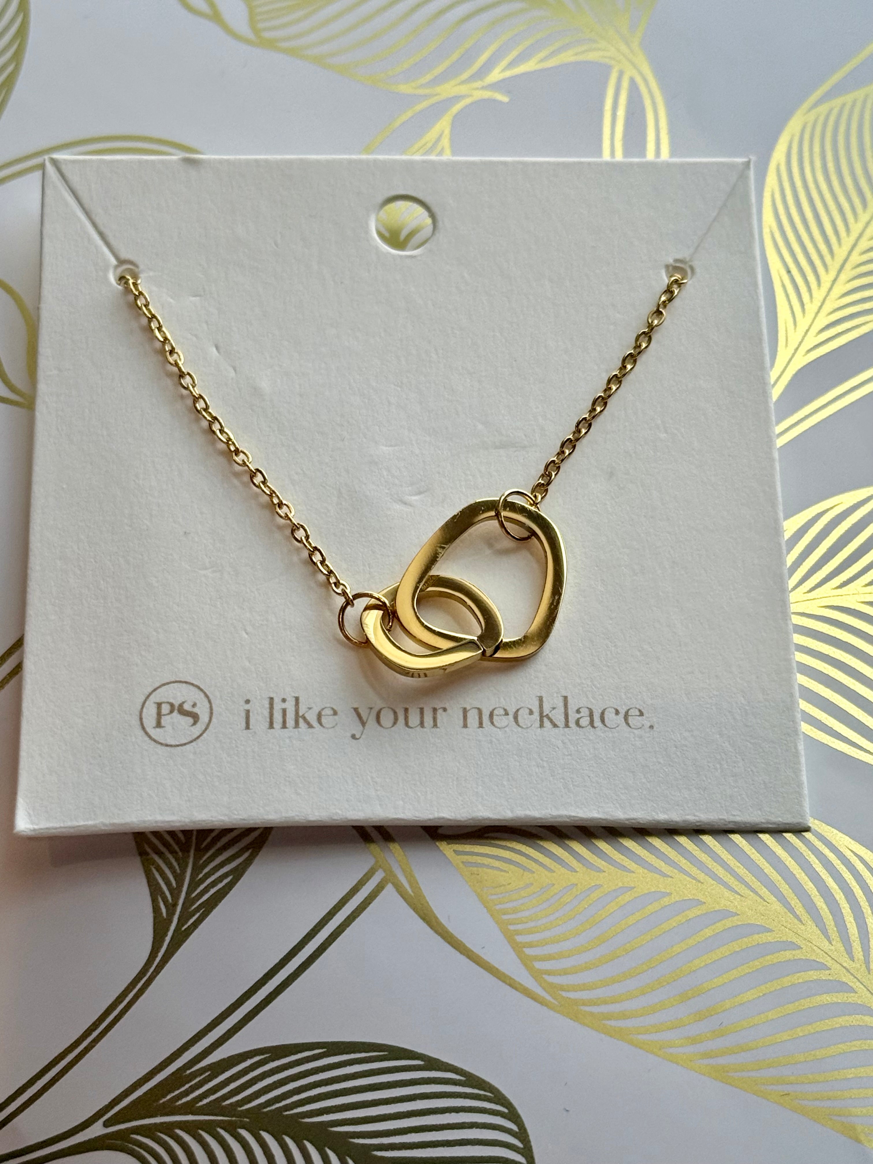 Joining Circles Necklace-waterproof-How Cute is That? Boutique