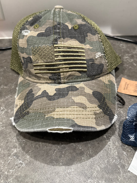 CC Trucker Hat- American Flag