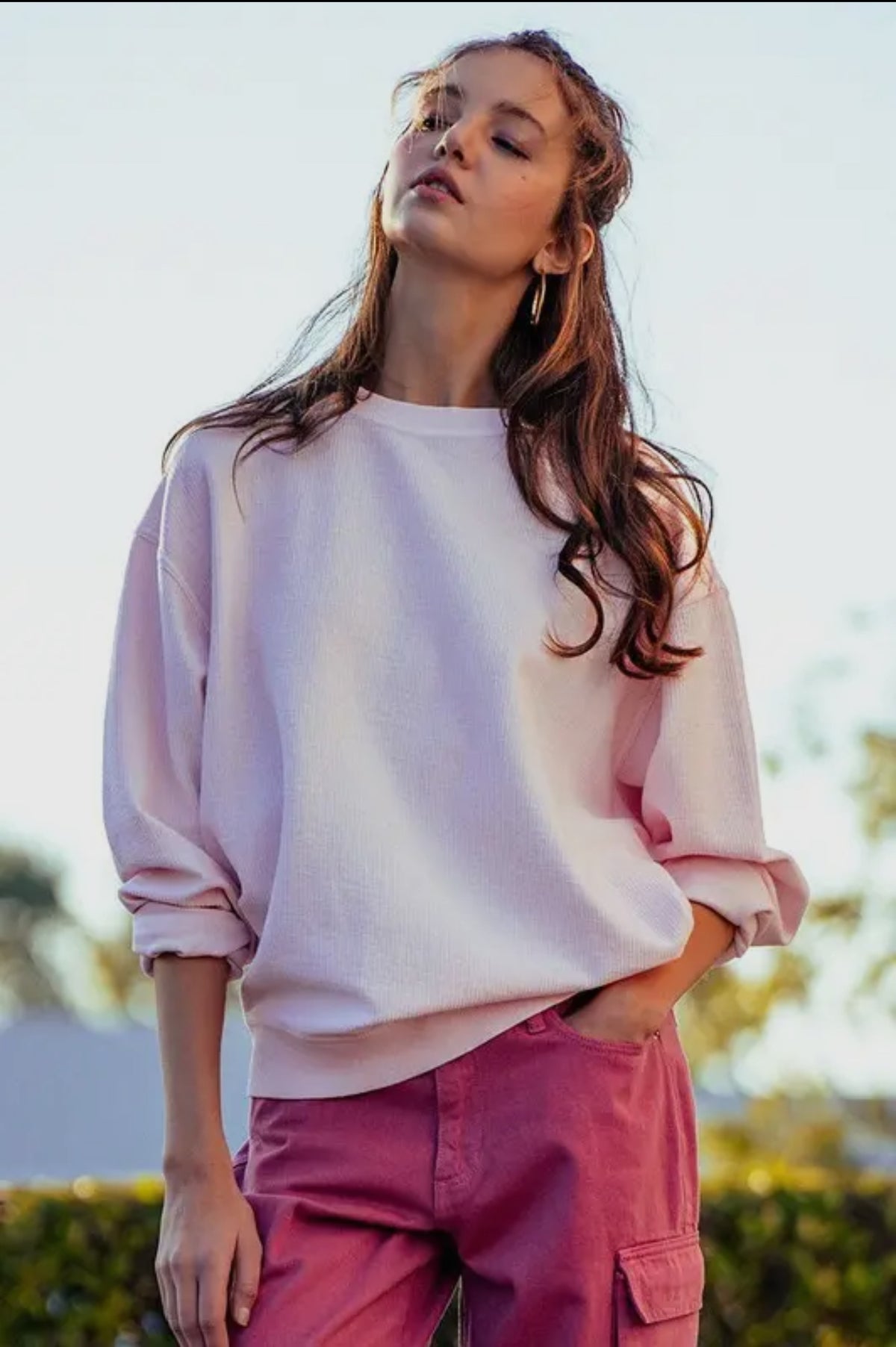 Emily Oversized Vintage Wash Sweater-How Cute is That? Boutique