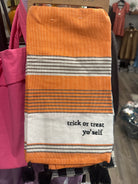 Trick or Treat Yo’Self kitchen towel-How Cute is That? Boutique