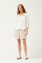 COTTON GAUZE RAW EDGE TOP-How Cute is That? Boutique