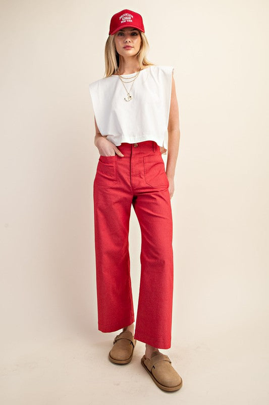 Ankle Cropped Pants