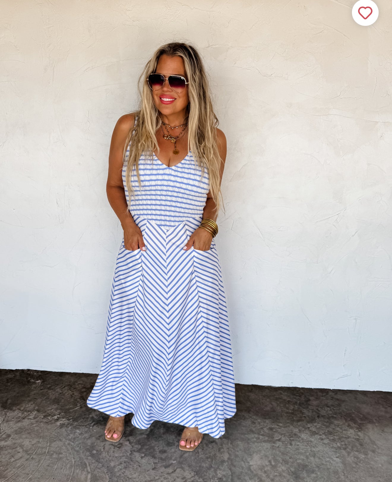 Blakeley Striped Dress-How Cute is That? Boutique