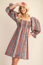 Smocked Bodice Mini Dress-How Cute is That? Boutique