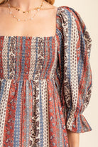 Smocked Bodice Mini Dress-How Cute is That? Boutique