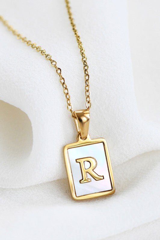 Initial Tag Necklace-How Cute is That? Boutique