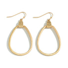 Metal Tone Tear Drop Earrings-How Cute is That? Boutique