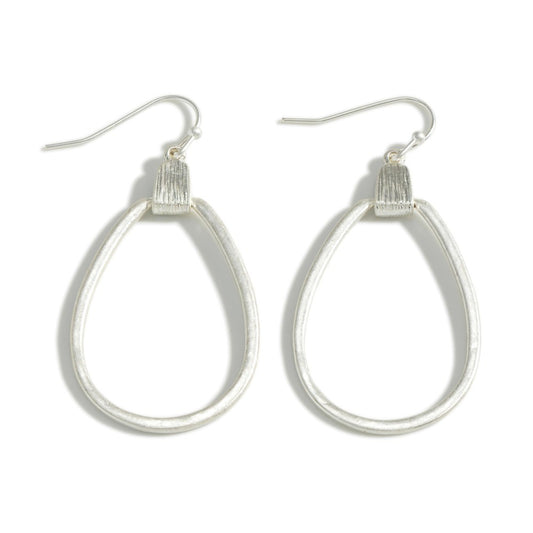 Metal Tone Tear Drop Earrings