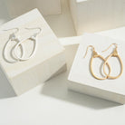 Metal Tone Tear Drop Earrings-How Cute is That? Boutique