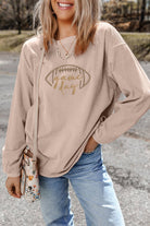 Football Game Day Embroidered Corduroy Sweatshirt-How Cute is That? Boutique