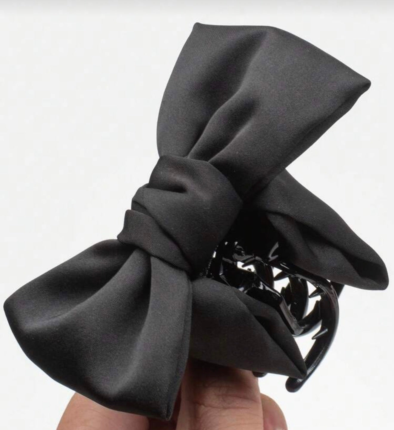 Fabric Bow Hair Claw- small-How Cute is That? Boutique