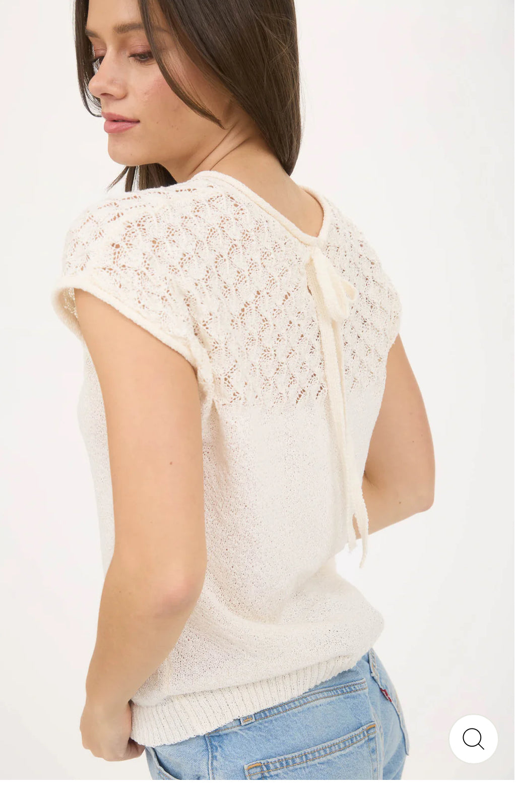 Eyelet Sweater Top-How Cute is That? Boutique