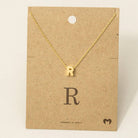 Initial Pendant Necklace-How Cute is That? Boutique