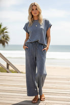 Mineral Wash Lounge Set-How Cute is That? Boutique