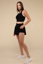 Wide Band Tennis Skirt with Zippered Back Pocket-How Cute is That? Boutique