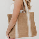 Ruby Raffia Tote Bag-How Cute is That? Boutique