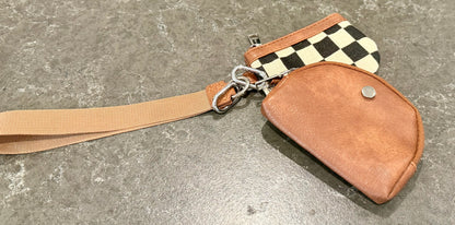 PU Keather keychain with Wrist Wallets