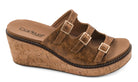 Corky’s Don’t Mind Me Wedge Sandals – Cognac Crinkle-How Cute is That? Boutique