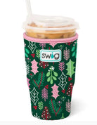 Merry Mistletoe coffee coolie-Large-How Cute is That? Boutique