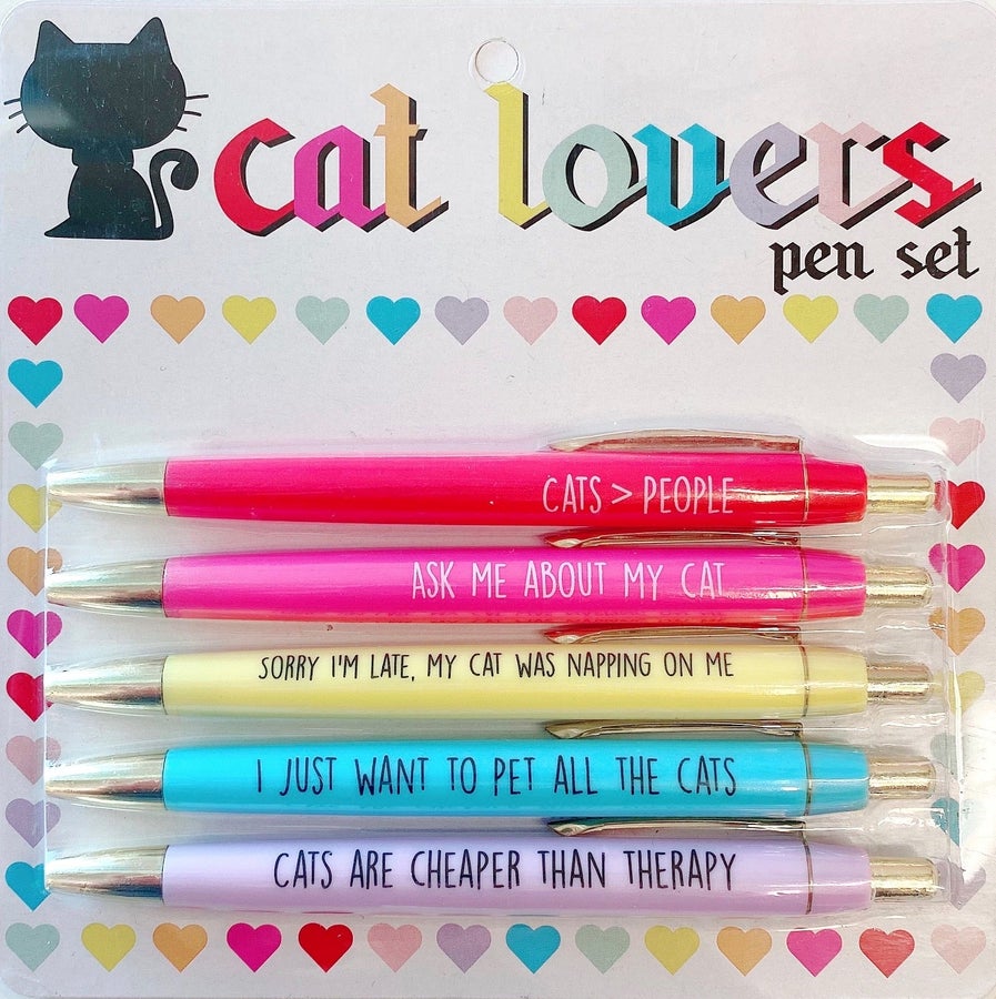 CAT LOVERS Pen Sets-How Cute is That? Boutique