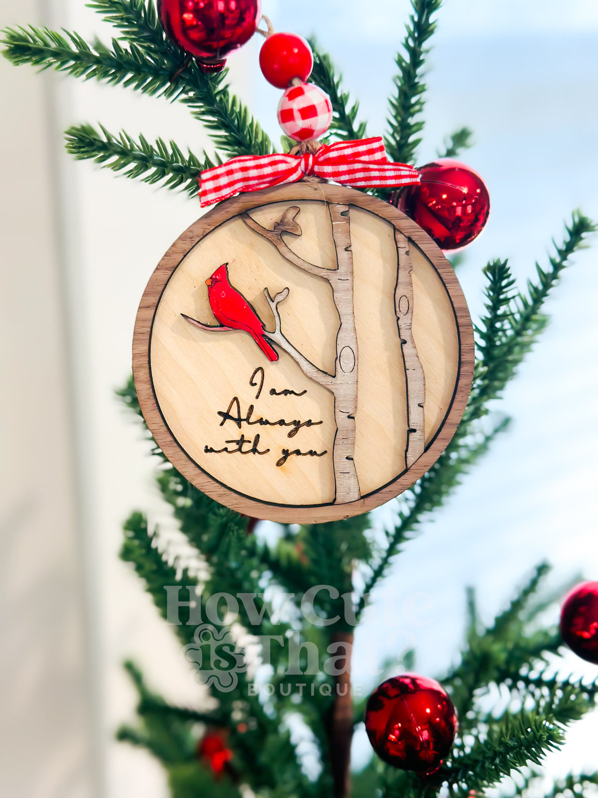 Cardinal Memorial Ornament-How Cute is That? Boutique