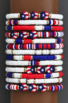 Americana Patriotic Sead Bracelet-How Cute is That? Boutique
