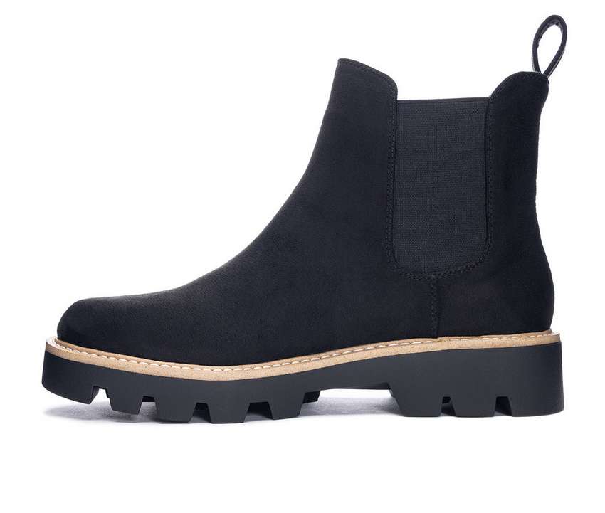 Women's Chinese Laundry Piper Chelsea Boots in BLACK