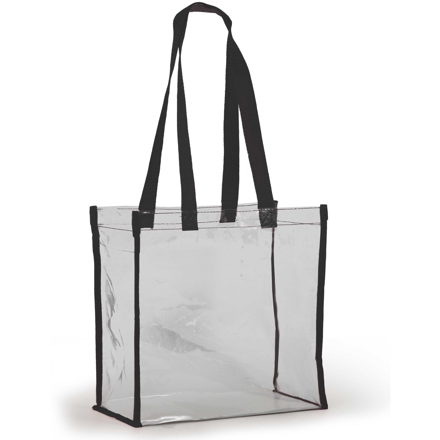 Clear Stadium Tote - Black