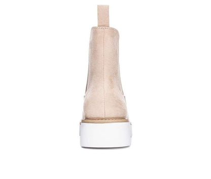 Women's Chinese Laundry Piper Chelsea Boots in Cream