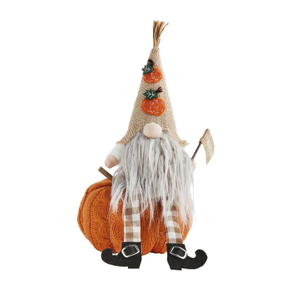 SMALL PUMPKIN DANGLE LEG GNOME