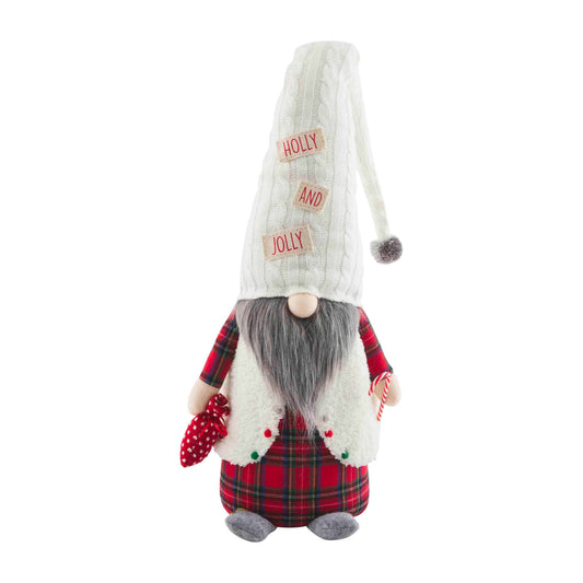 HOLLY XL LIGHT UP GNOME SITTER