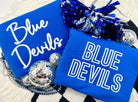 Blue Devil Sweatshirt (script)-How Cute is That? Boutique